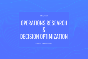 Operations Research and Decision Optimization