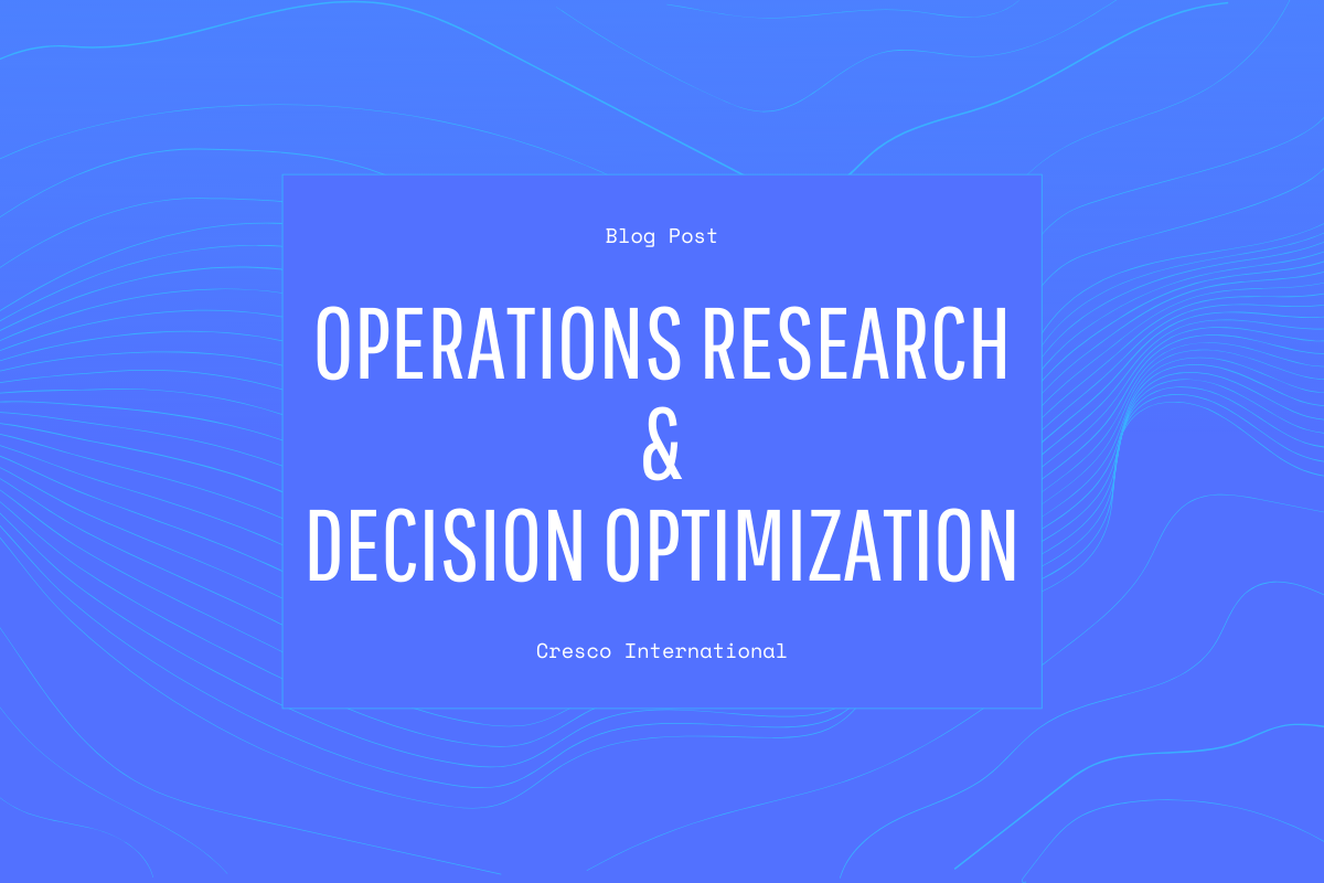 Operations Research and Decision Optimization