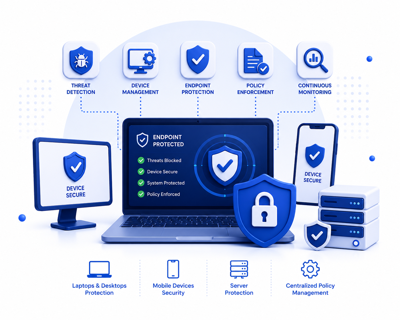 Endpoint protection dashboard illustration | Cresco International