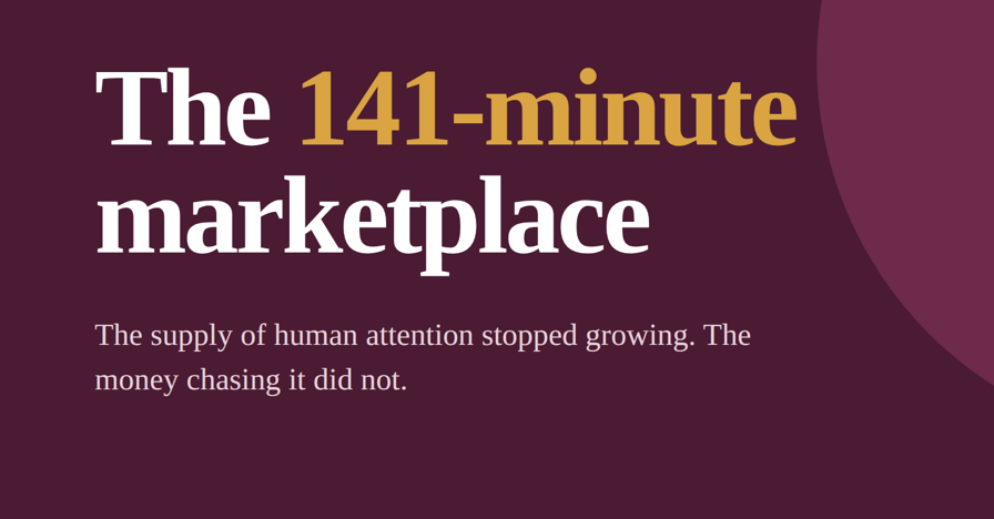 The 141-minute marketplace